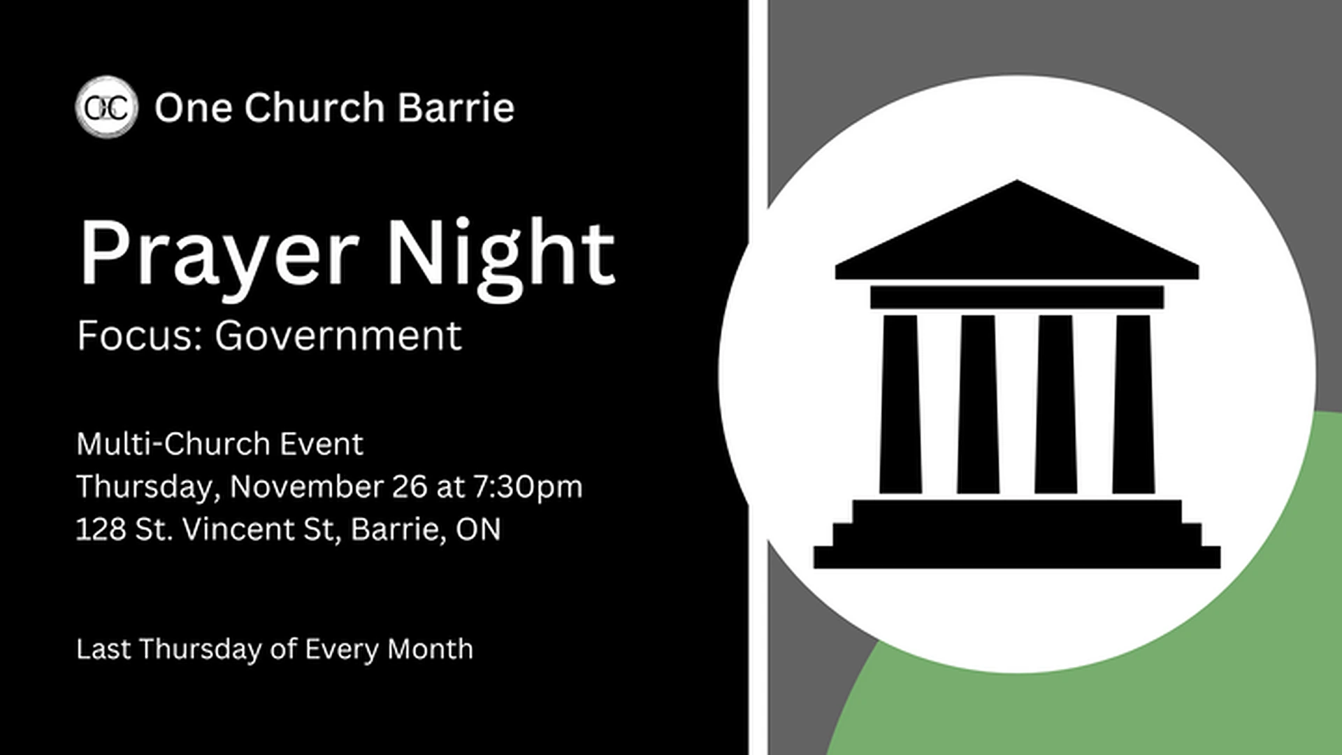 Focus on Government - Prayer Night