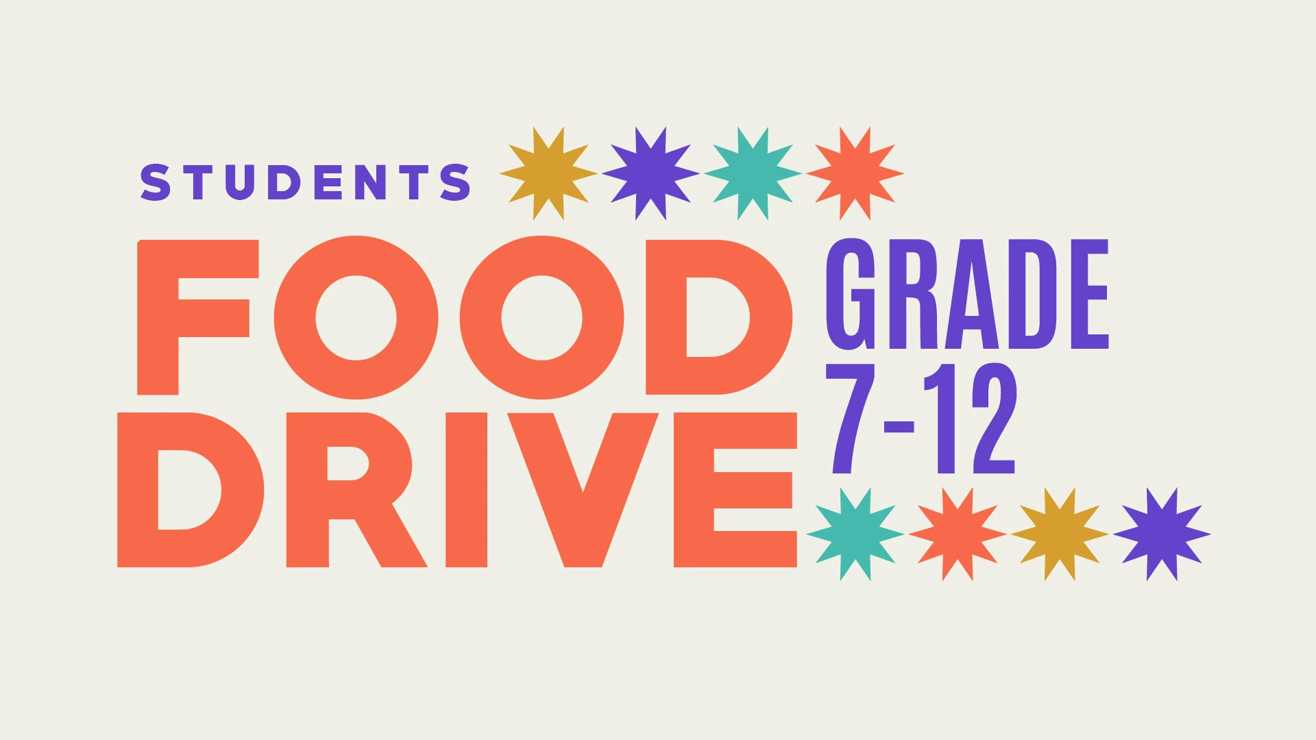 Students Food Drive