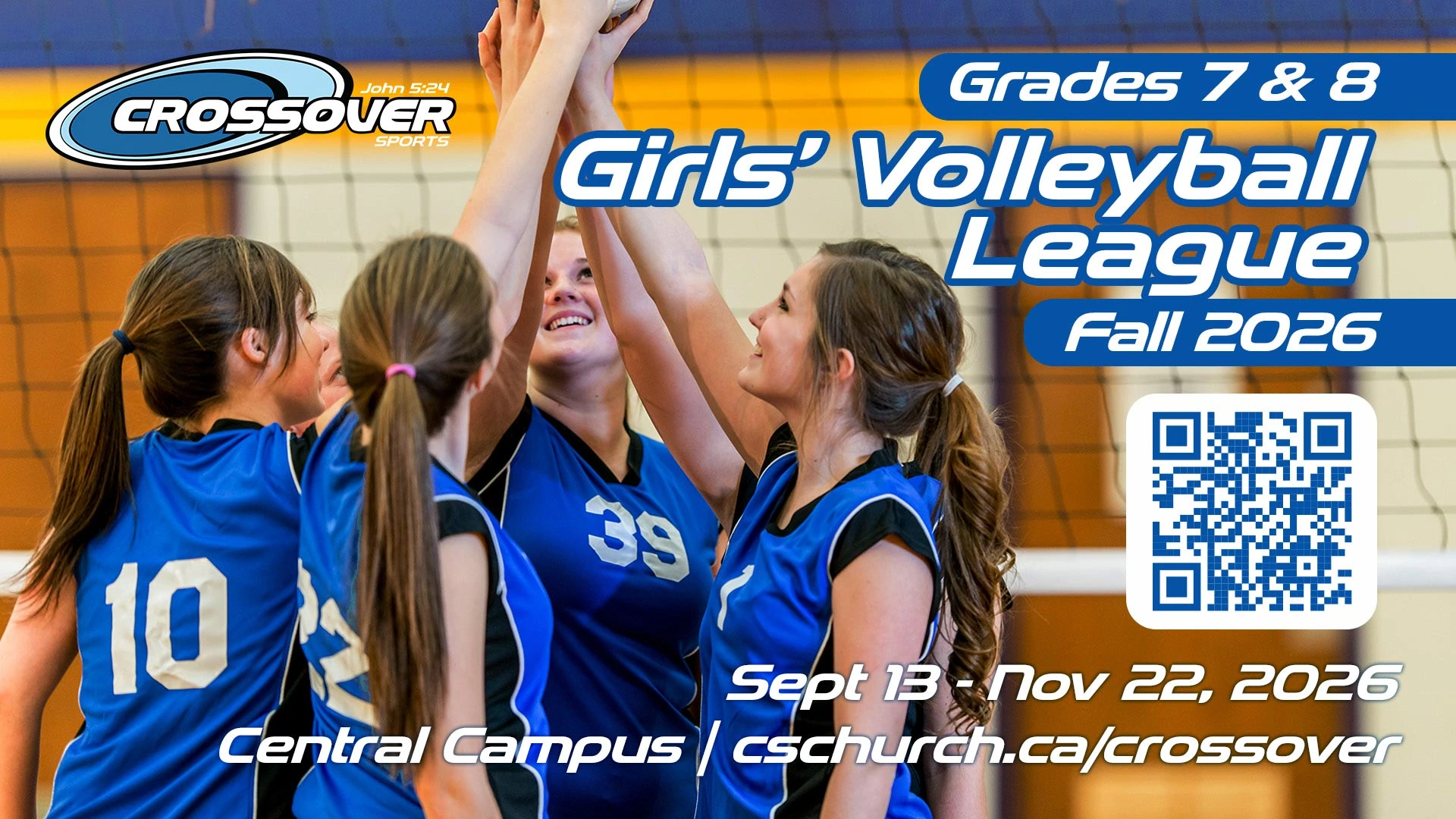 Crossover Grade 7 - 8 Girls Volleyball League