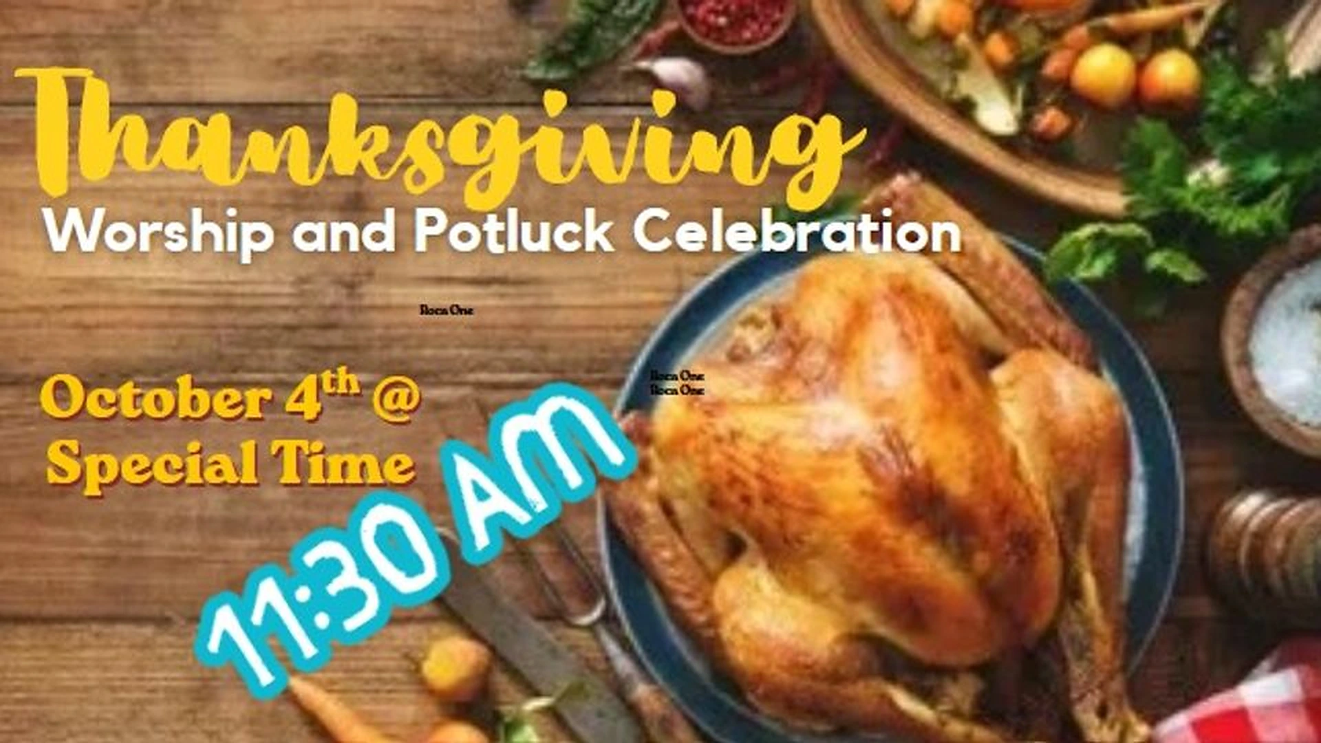 Thanksgiving Worship and Potluck Celebration