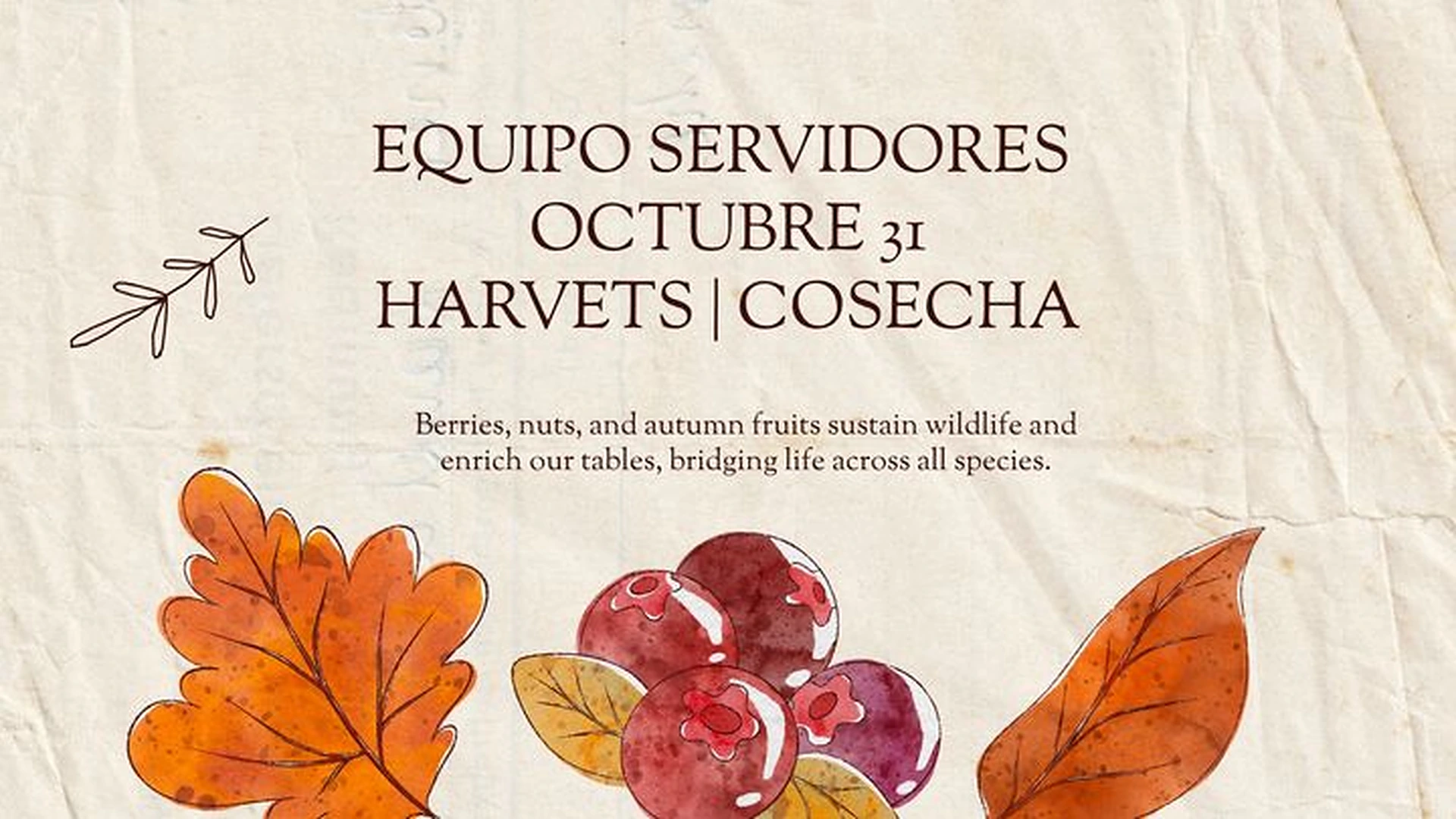 Victoria Church Cosecha | Harvest, Octubre 31, 2026