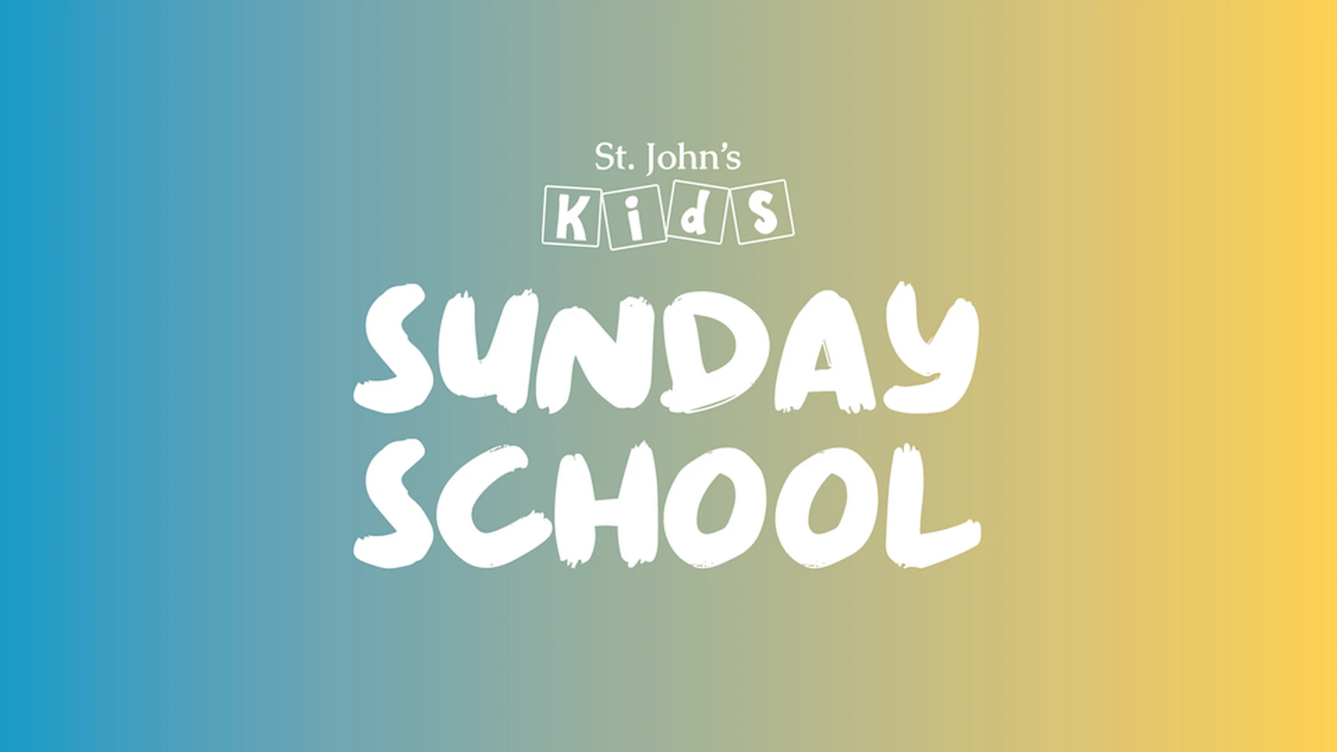 Sunday School at the 10:30 a.m. Service