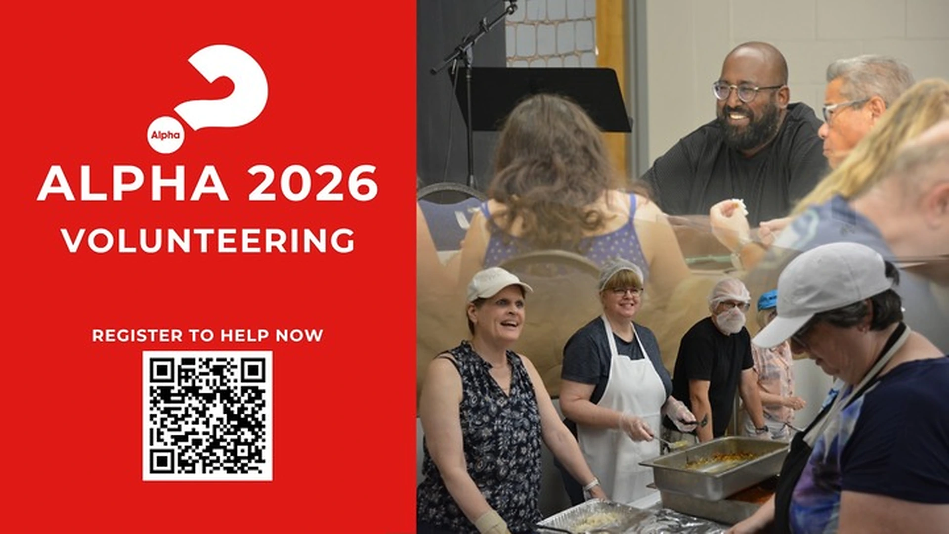 Volunteer at Alpha 2026