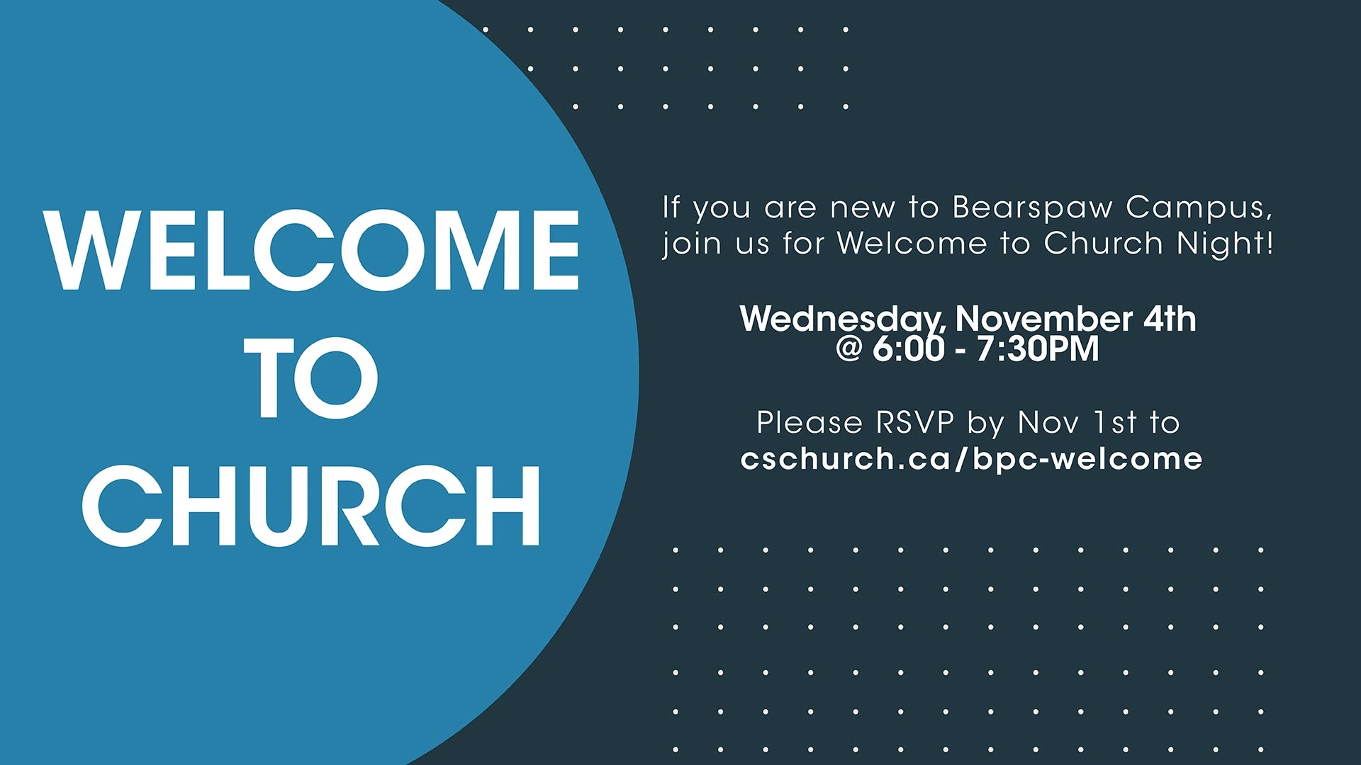 Welcome to Church | Bearspaw Campus