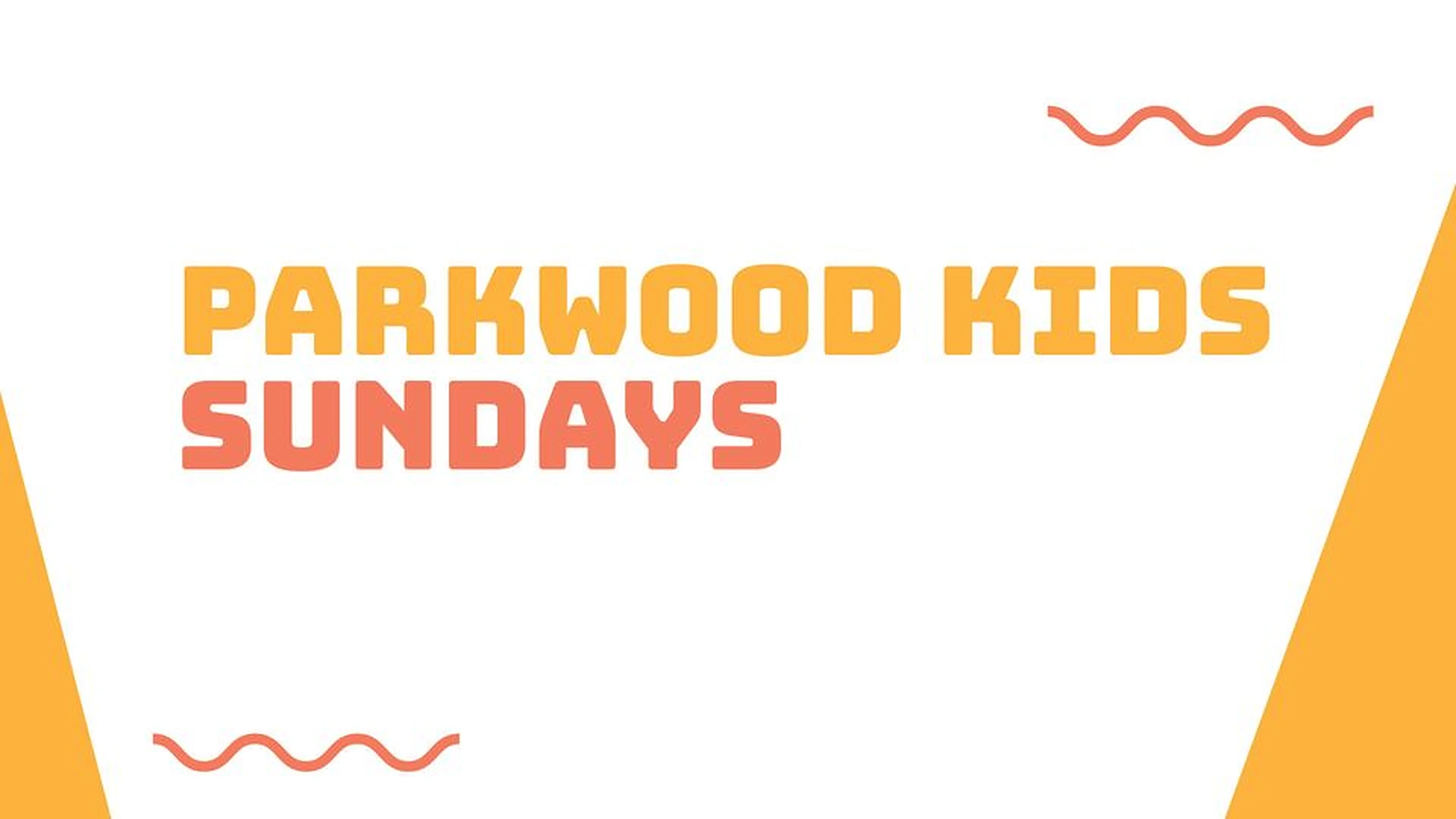 Sunday Kids Program