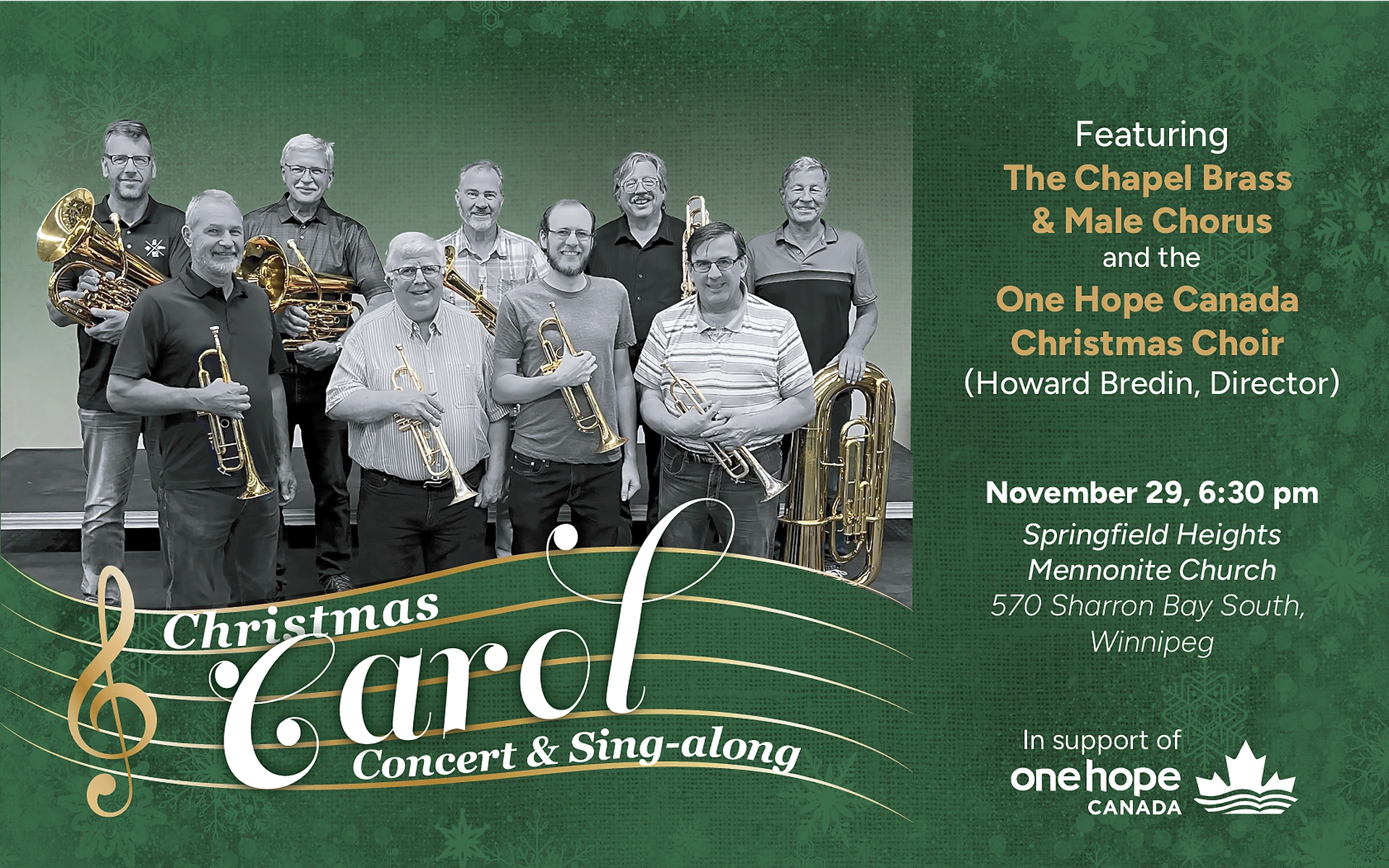 Christmas Concert & Carol Sing – Winnipeg
