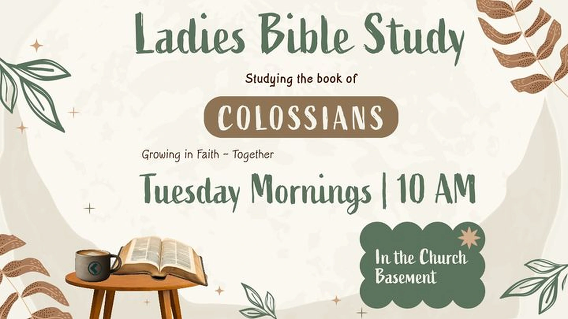 Ladies Morning Bible Study