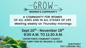 G.R.O.W. Women’s Community - Fall 2026