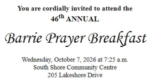 Barrie Prayer Breakfast