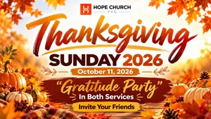 THANKSGIVING SUNDAY 2026! 🧡